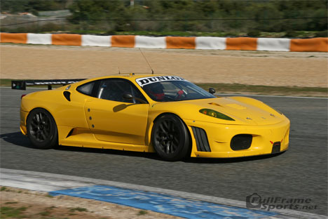 JMW Motorsport's Ferrari F430 GT2 her med Gianmaria Bruni bag rattet.
